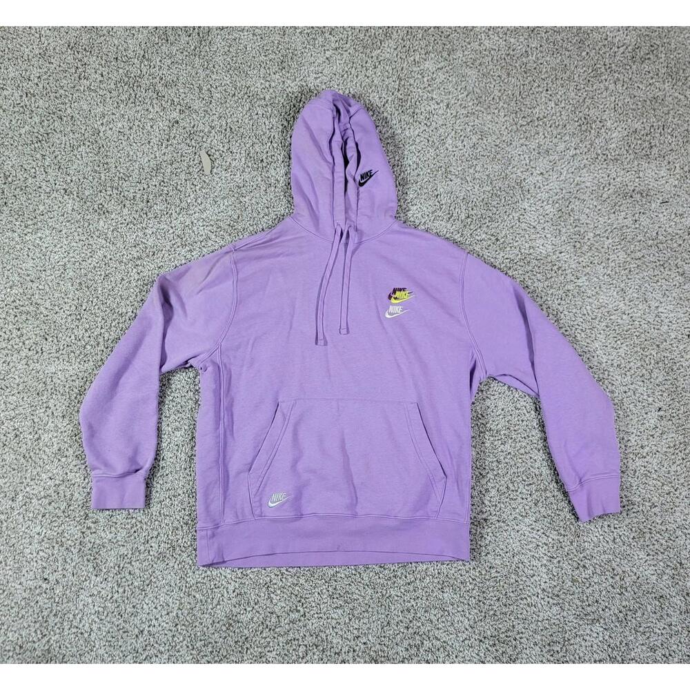 Nike NSW Essentials Purple Pullover Hoodie Men's Size Large